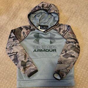 Under Armour Gray and Black Camo Hoodie